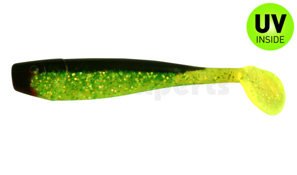 002011067 King-Shad 4" (ca. 11,0 cm) grün(chartreuse)glitter / schwarz
