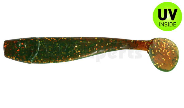 002011092 King-Shad 4" (ca. 11,0 cm) motoroil-gold-Glitter