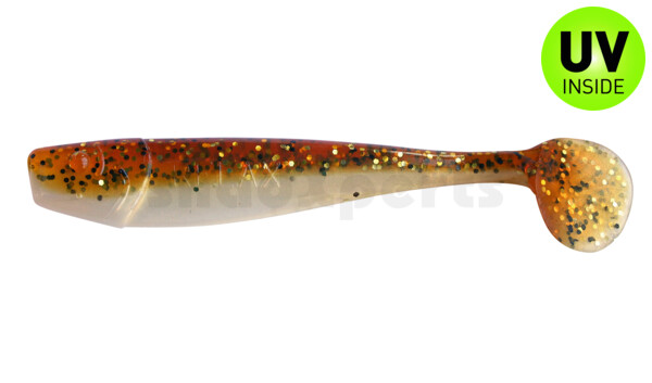 002014B023 King-Shad 5" (ca. 14,0cm) goldperl / motoroil Glitter