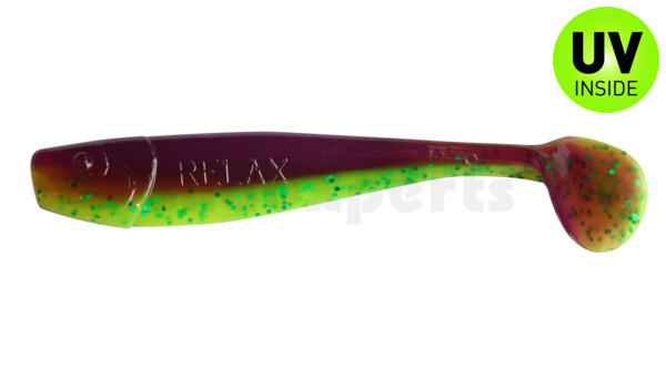 002014B113 King-Shad 5" (ca. 14,0cm) grün (chartreuse)-Glitter / blau-violett Glitter