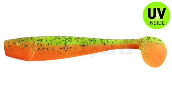 002014B141 King-Shad 5" (ca. 14,0cm) orange-Glitter / fluogrün-Glitter