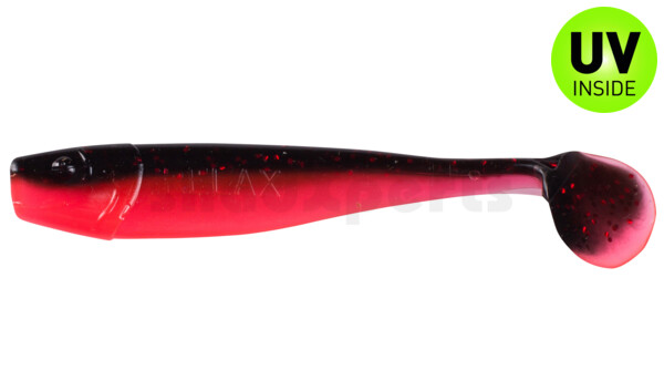 002014B317 King-Shad 5" (ca. 14,0cm) feuerrot / schwarz rot-gold Glitter