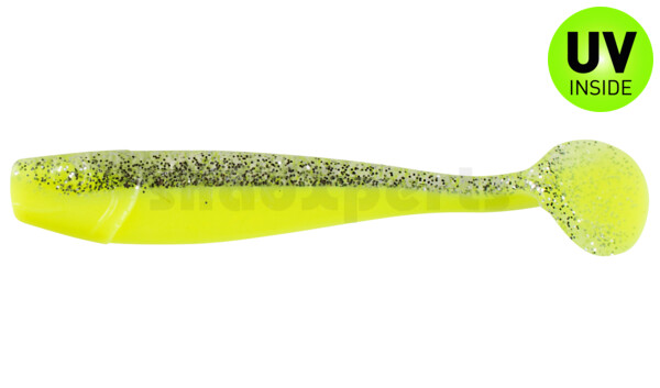 002014B319 King-Shad 5" (ca. 14,0cm) fluogelb / klar silber glitter