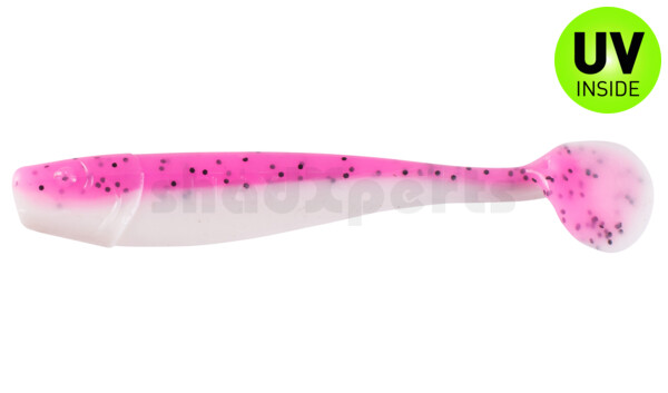 002014B320 King-Shad 5" (ca. 14,0cm) reinweiss / hot pink Glitter