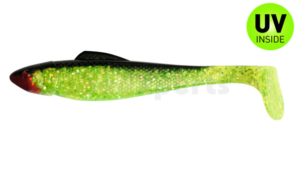001711067 Ohio 4" (ca. 11,0 cm) grün(chartreuse)-Glitter / schwarz