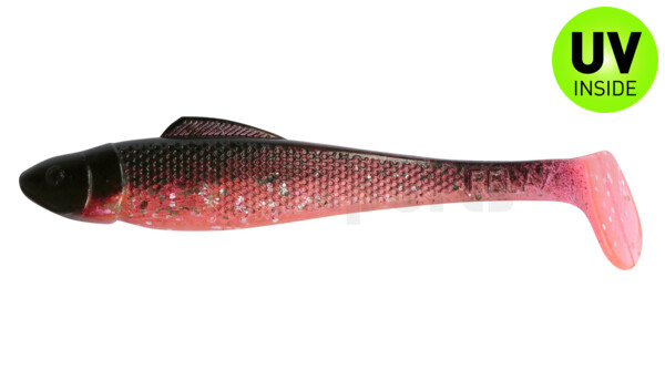 001711331 Ohio 4" (ca. 11,0 cm) hot pink-Glitter Perleffekt / schwarz