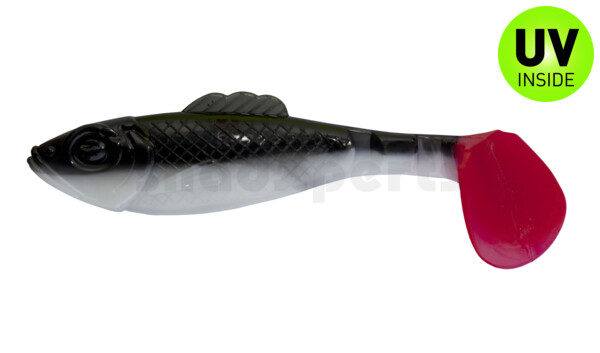 003311B016RT Super Shad 4"" white / black / red tail