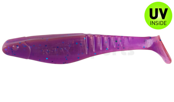 000812175 Shark 4" (ca. 11,0 cm) crawfish-violett-electric blue-Glitter