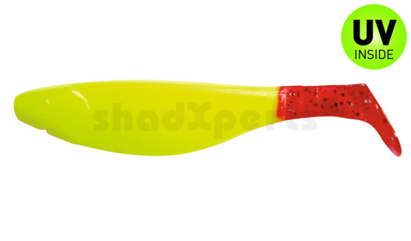 000212055RT Kopyto-River 4" (ca. 11,0 cm) fluogelb / red tail