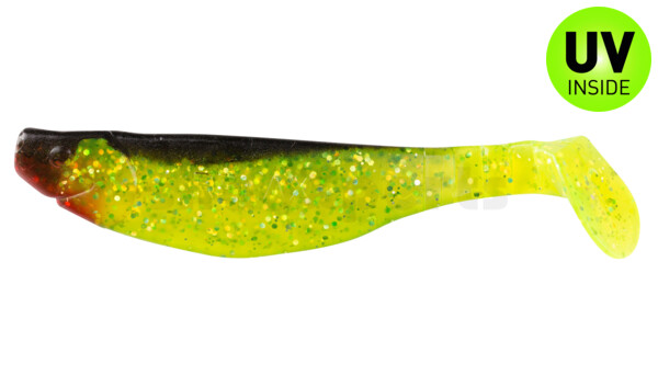 000212067 Kopyto-River 4" (ca. 11,0 cm) grün(chartreuse)-Glitter / schwarz