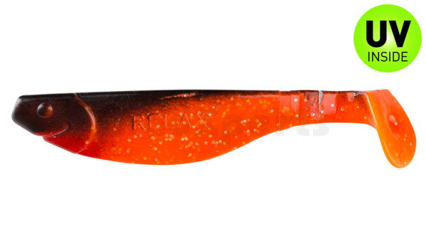 000212074 Kopyto-River 4" (ca. 11,0 cm) orange-Glitter / schwarz