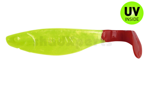 000212082RT Kopyto-River 4" (ca. 11,0 cm) perlgrün / red tail