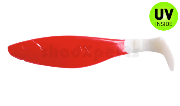 000212137WT Kopyto-River 4" (ca. 11,0 cm) feuerrot / white tail