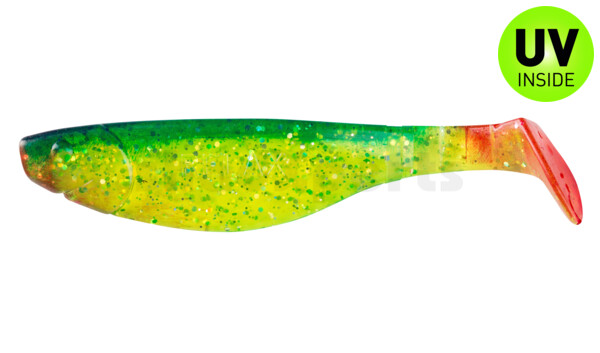 000212203 Kopyto-River 4" (ca. 11,0 cm) grün(chartreuse)-Glitter / blau