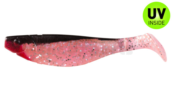 000212331 Kopyto-River 4" (ca. 11,0 cm) hot pink-Glitter Perleffekt / schwarz