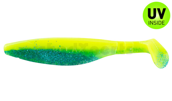 000214B322 Kopyto-River 5" (ca. 13,0 cm) fluogelb / sky-blue Glitter