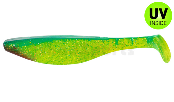 000216203 Kopyto-River 6" (ca. 16,0 cm) grün(chartreuse)-Glitter / blau