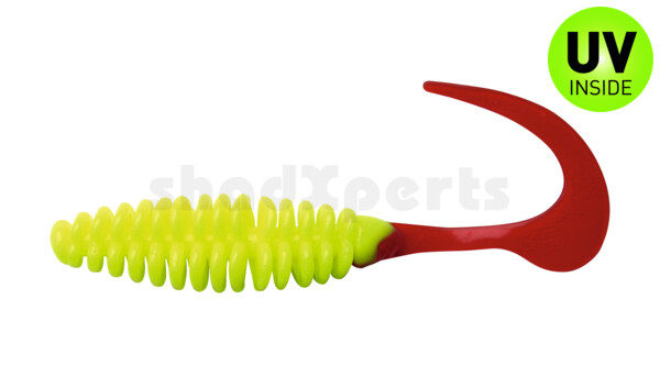 000612097 Turbotwister 5" (ca. 12,0 cm) fluogelb / red tail