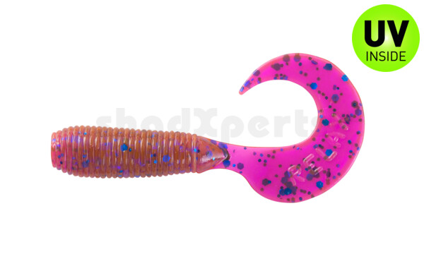 000604303 Twister 2" regulär (ca. 4,5 cm) crawfish-violet-electric blue-glitter