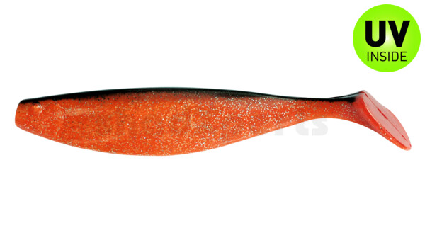 000418074 Xtra-Soft 7" (ca. 18,0 cm) orange-Glitter / schwarz