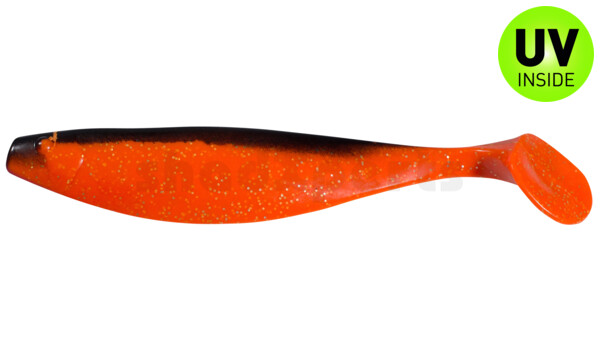 000423074 Xtra-Soft 9" (ca. 23,0 cm) orange-Glitter / schwarz