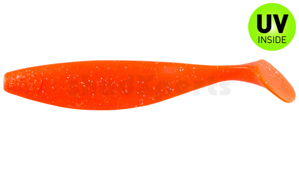 000423121 Xtra-Soft 9" (ca. 23,0 cm) klar fluoorange glitter