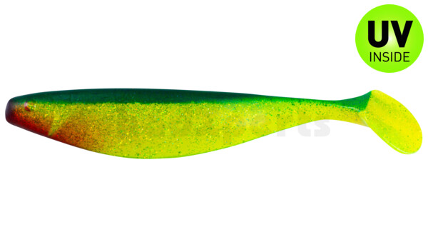 000423203 Xtra-Soft 9" (ca. 23,0 cm) grün(chartreuse)-Glitter / blau