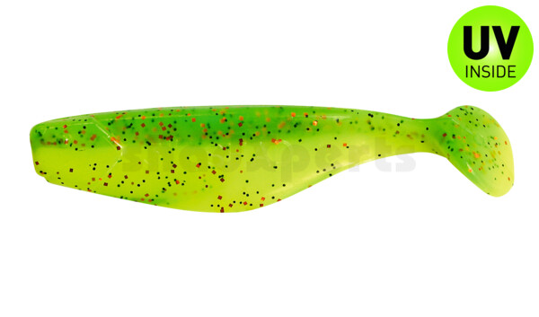 000408B002 Shad 3" (ca. 8,0 cm) fluogelb  / grün-Glitter