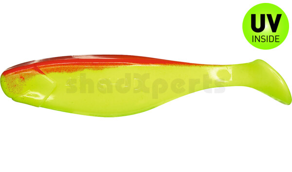 000411057 Xtra-Soft 4" (ca. 11,5 cm) fluogelb / rot