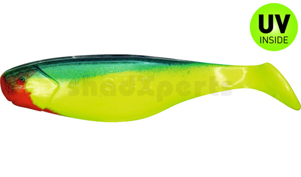 000411059 Xtra-Soft 4" (ca. 11,5 cm) fluogelb / blau