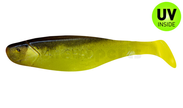 000411082 Xtra-Soft 4" (ca. 11,5 cm) perlgrün / schwarz