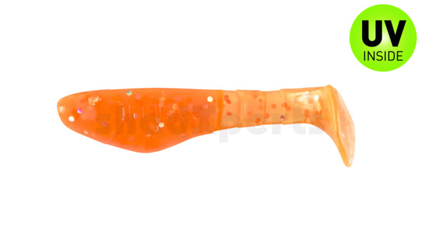 000205121 Kopyto-Classic 2" (ca. 5,0 cm) clear fluoorange glitter