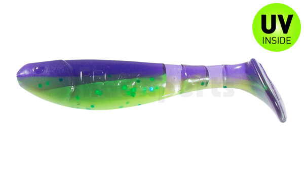 000207B113 Kopyto-Classic 2,5" (ca.7,0 cm) chartreuse glitter / grape