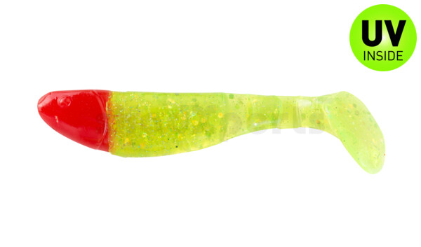 000207066RH Kopyto-Classic 2,5" (ca. 7,0 cm) grün(chartreuse)-glitter / red head