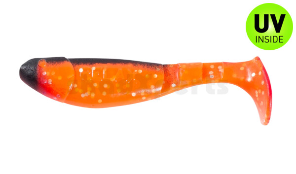 000207074 Kopyto-Classic 2,5" (ca.7,0 cm) orange-Glitter / schwarz