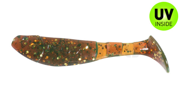 000207092 Kopyto-Classic 2,5" (ca.7,0 cm) motoroil-gold-Glitter