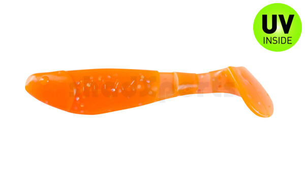 000207121 Kopyto-Classic 2,5" (ca.7,0 cm) klar fluoorange glitter