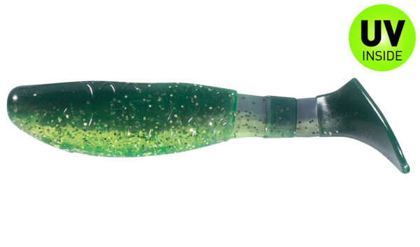 000208B113 Kopyto-Classic 3" (ca. 8,0 cm) grün (chartreuse)-Glitter / blau-violett Glitter