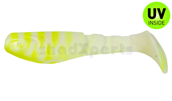 000208005A Kopyto-Classic 3" (ca. 8,0 cm) reinweiss / fluogelb gestreift