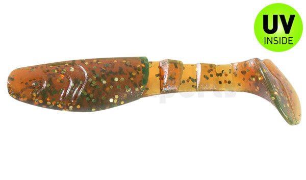 000208092 Kopyto-Classic 3" (ca. 8,0 cm) motoroil-gold-Glitter