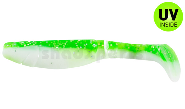 000211B125 Kopyto-Classic 4" (ca. 11,0 cm) reinweiss / grün-Glitter