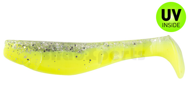 000211B319 Kopyto-Classic 4" (ca. 11,0 cm) fluogelb / klar silber glitter