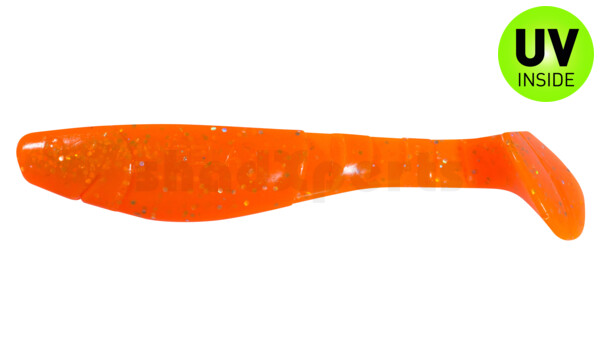 000211121 Kopyto-Classic 4" (ca. 11,0 cm) klar fluoorange glitter