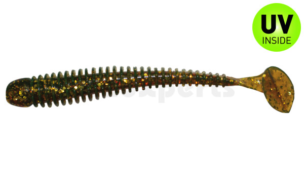 004010092 Texas 4" (ca. 10 cm) motoroil-gold-Glitter