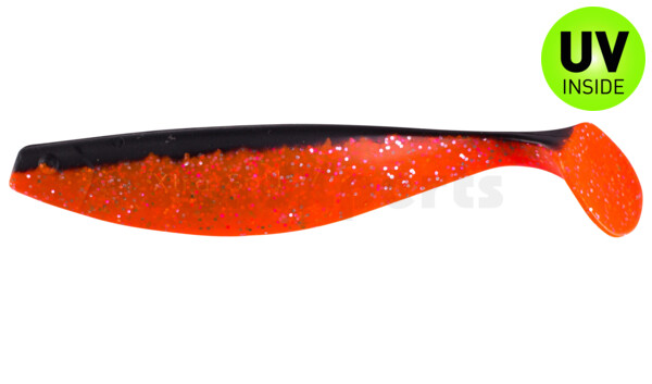 000418156 Xtra-Soft 7" (ca. 18,0 cm) hot pink-Glitter / schwarz