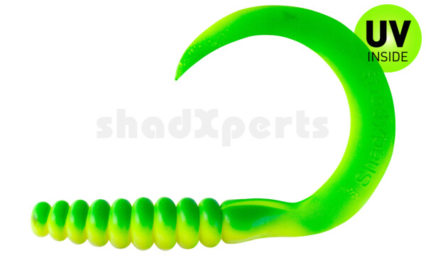 000628058 SX XXL Grub 11" fluogelb / grün