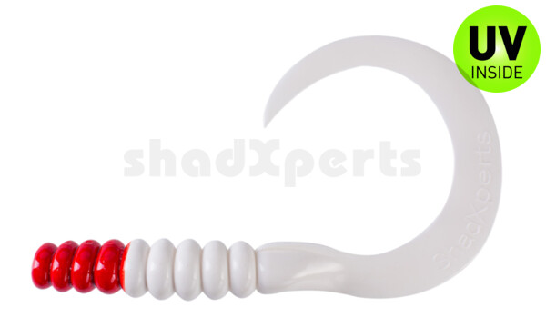 000628001RH SX XXL Grub 11" (ca. 27 cm) reinweiss / red head