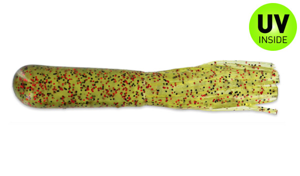 001608062 Salt Tube 2.5" (ca. 7 cm) Light Watermelon Small Red Flake