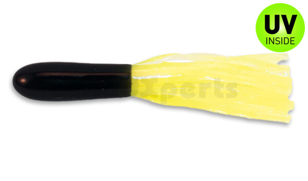 001605001 Crappie Tube 1.75" (ca. 4,5 cm) Black/Chartreuse