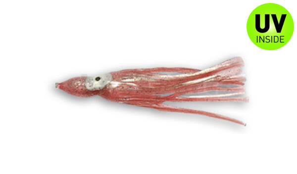 006609010 Octopus 3,5" (ca. 9cm) transparent pink